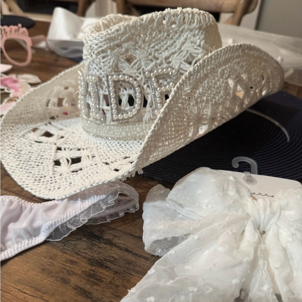 White Bridal Cowgirl Hat